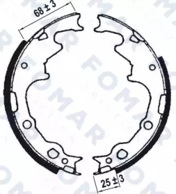 Комлект тормозных накладок FOMAR Friction FO 9028